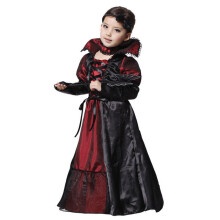 (Black, XL) Costume Maxi Vampire Long Dress Kids Girls Halloween Witch Party Dress Fancy