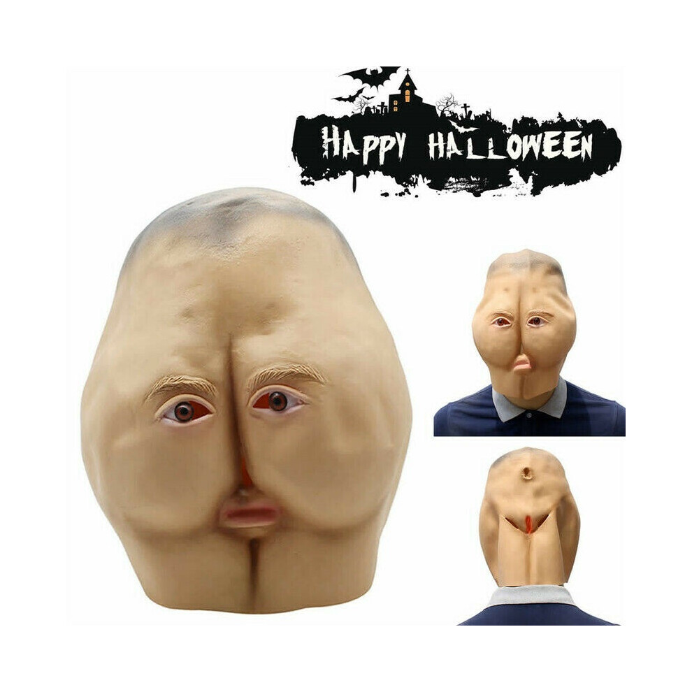 Mask Halloween Party Latex Butt Head Adult Ass Costume Accessory Cosplay Prop Not,Specified