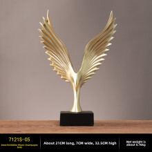 (Champagne Gold) European Resin Style Eagle Statue For Living Room Showroom Decoration And