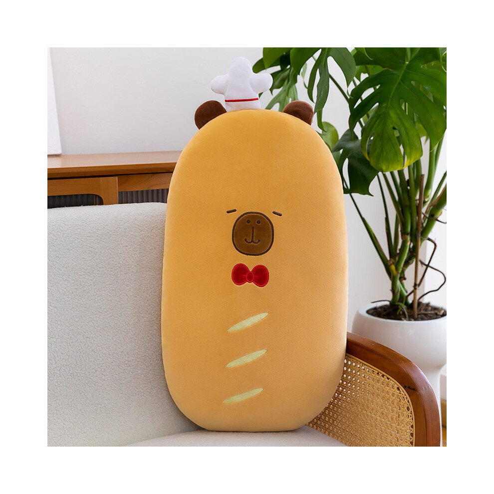 (Pink Bowtie, 45cm) Plush Capybara Bread Toy Adorable Cartoon Girls Kids Birthday Bedtime Gift-image-OPC-PGWX7DC-NEW