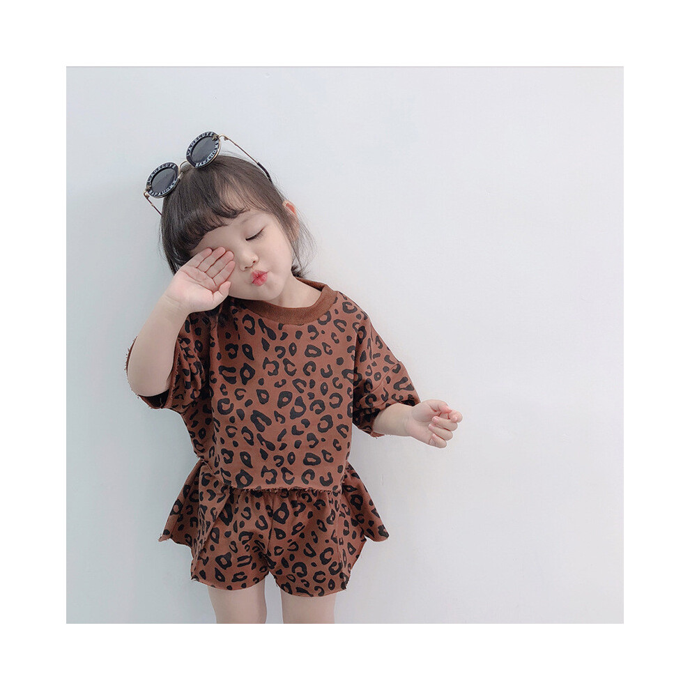 (Coffee Set, 100) Summer Girls Chic Two Piece Set With Leopard Print For Little Fashionistas Aged To 8 3-image-OPC-PGWXJNQ-NEW