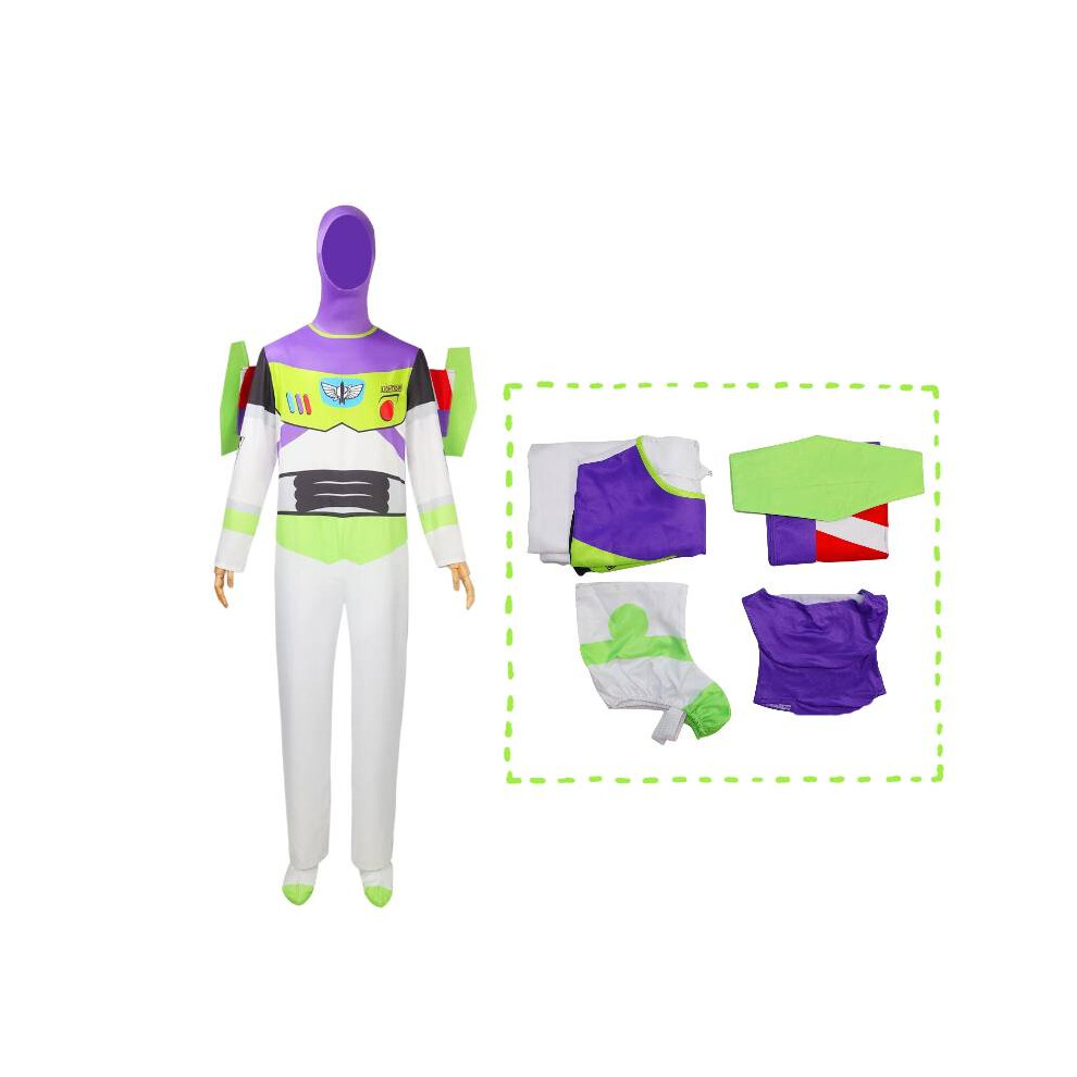 (L) Story Toy Buzz Lightyear Cosplay Outfit Cartoon Game Animation Play Role Costume