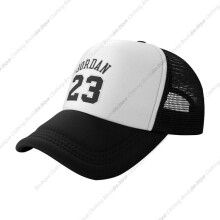 (Schwarz-Einheitsgröße)Basketball-Fans 23 Jordan Mesh Cap Trucker Cap Sport Baseball Cap Casual Unisex
