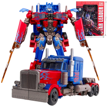(8801A)Transforming Toy Robot Figuuri Elokuva Klassinen Autobotin komentaja Dual Sword Weapon Lasten