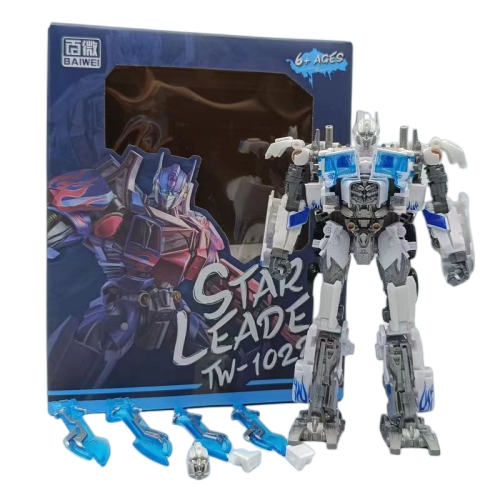 (TW1022A) Figurine robot transformable classique du film Autobot Commander, arme à double épée pour