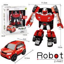 (Ei ruutua-Z punainen)) Toimintahahmo Korea Sarjakuva Tobot Transformation Robottilelut Suosittu Anime