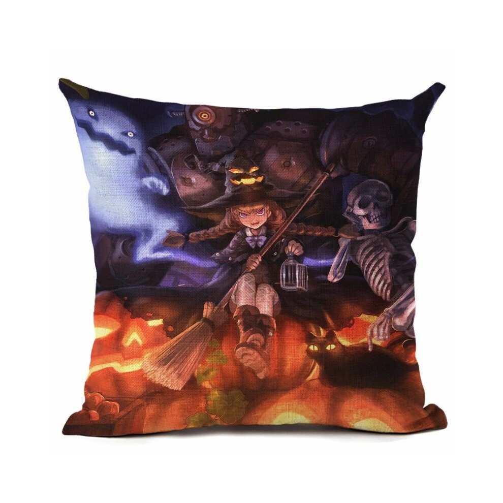 (15) Halloween Cotton 18" Linen Throw Pillow Case Cushion Cover Party Sofa Home Decor-image-OPC-PGWYJSR-NEW