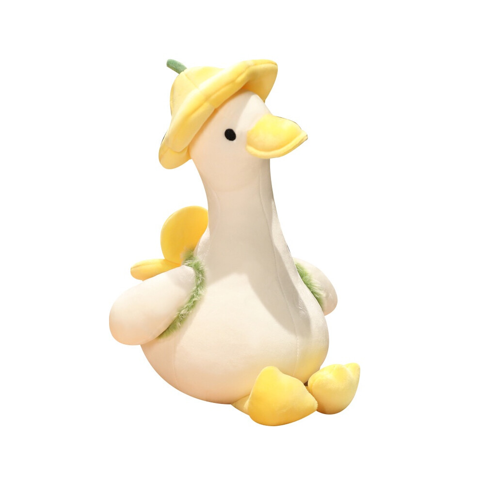 (Yellow, 35cm/13.78in) Fluffy Duck Cute Plush Toy Animal Cartoon Dressed Goose Doll Pillow Gift Stuffed-image-OPC-PGWYKTZ-NEW