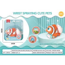 (Fish) Interactive Cartoon Mini Water Battle Game Gun Cute Fun Sprinkler For Kids Toy