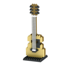 (Guitar, Approx150pcs) Series Music Piano Guitar Rack Drum Micro Particle Puzzle Block Building Toys
