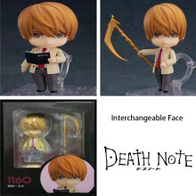 (LightYagami) Note Yagami Death Light Llawliet Action Figure Changeable Face Gift Model Toy