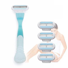 Shaving Manual Replacement Razor Womens Ladies Shaving Hair 5 Removal Blades