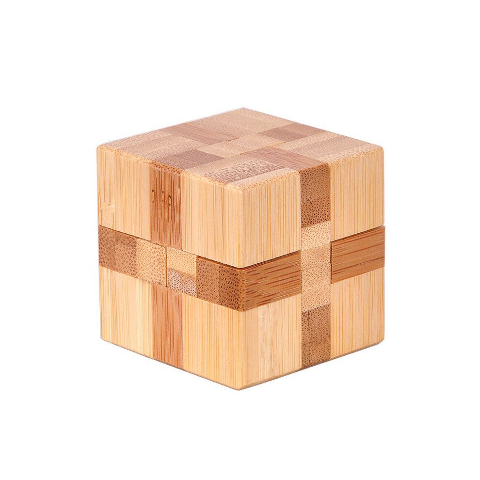 (B, IrregularCube) Styles 10 3d Ecofriendly Bamboo Wooden Toys Iq Brain Teaser Puzzle Burr Adults-image-OPC-PGWYQPT-NEW