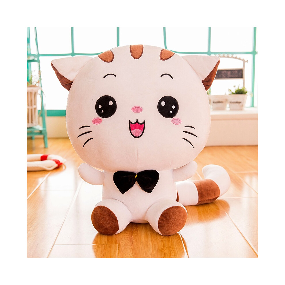 (White Smile, 50cm/19.69in) Cat Plush Kitty Toy Mascot Stuffed Animal Doll New Year Gift Birthday Home Decor-image-OPC-PGWYT67-NEW