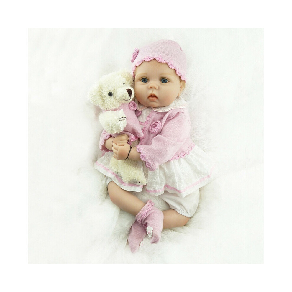 22" Real Life Baby Dolls Soft Silicone Vinyl Reborn Lifelike Realistic