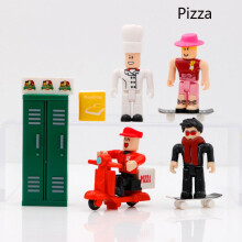 (Pizza) Roblox New Game Character Accessory Mini Action Figure Dolls Kids Gift Toy Xmas
