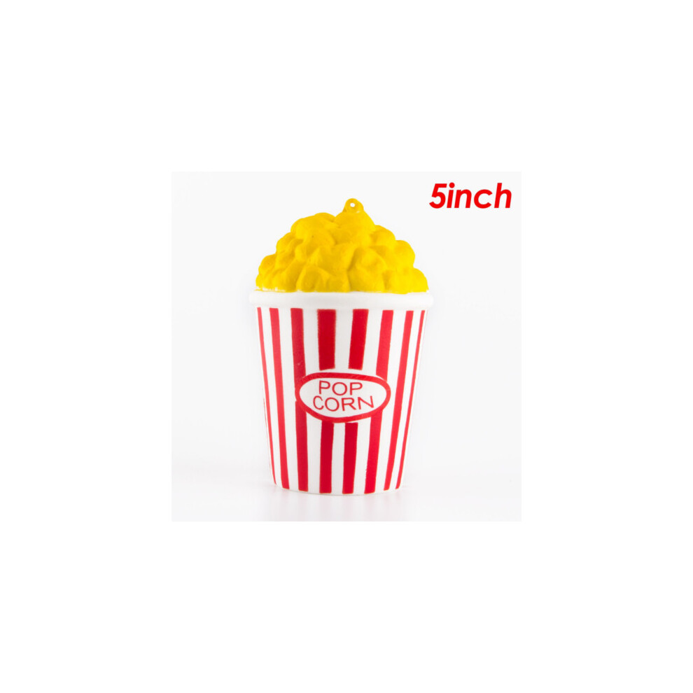 (#1 Popcorn) Colossal Cute Jumbo Squishy Popcorn Scented Super Slow Rising New Food Toy
