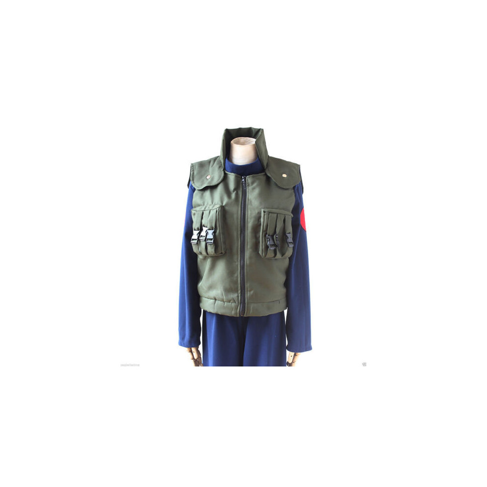 (S) Cosplay Naruto Anime Hatake Kakashi Hokage Vest Greater Costume Halloween Ninja