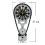 Personalized Chain Gear Clock Durable Crafts Decorative Model 7
