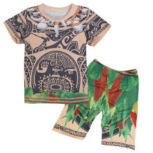 (100cm, 100 for 3-4 T) Kids Moana New Maui Tshirts Pajama Costume Outfits Sets Pants Swimming Shorts