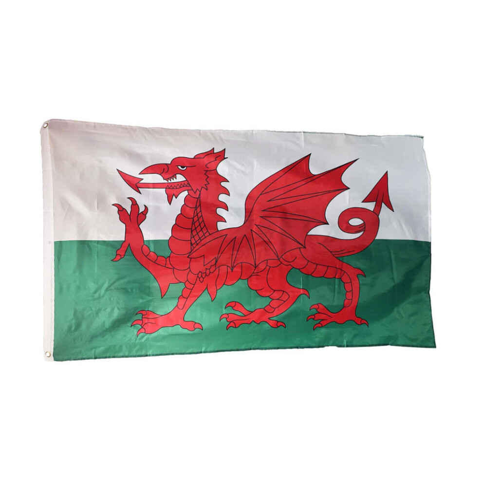 X Feet 5 3 Feet Wales Welsh Flag With Eyelets Caravan Boat Camping Motorhome