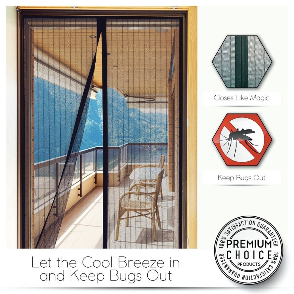 As Seen on TV Magic Mesh Hands-Free Magnetic Screen Door – Keeps Bugs & Mosquitoes Out