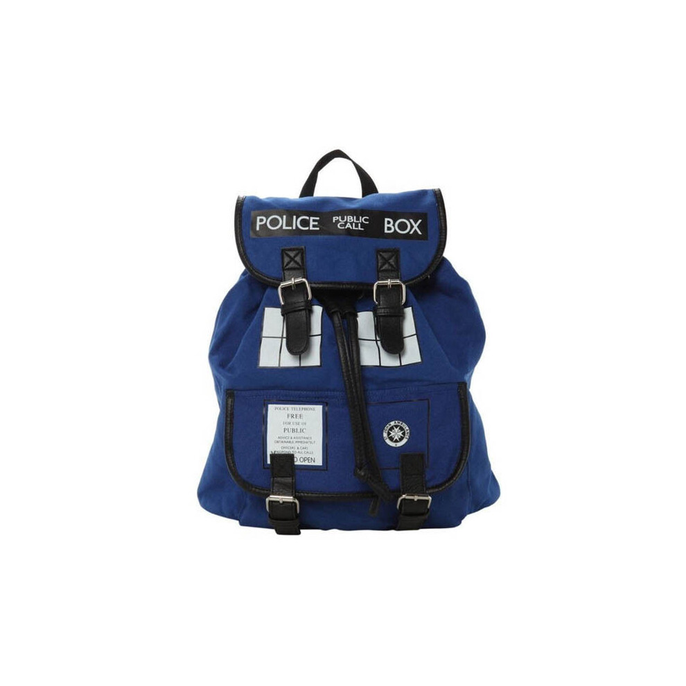 (colour) Doctor Tardis Who Dr Who Backpack Canvas Shoulder Bag Slouch Bag Gift Purse Xmas