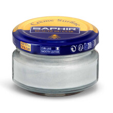 SAPHIR Creme Surfine Pommadier Shoe Polish - Beeswax Cream for Leather Products - Silver