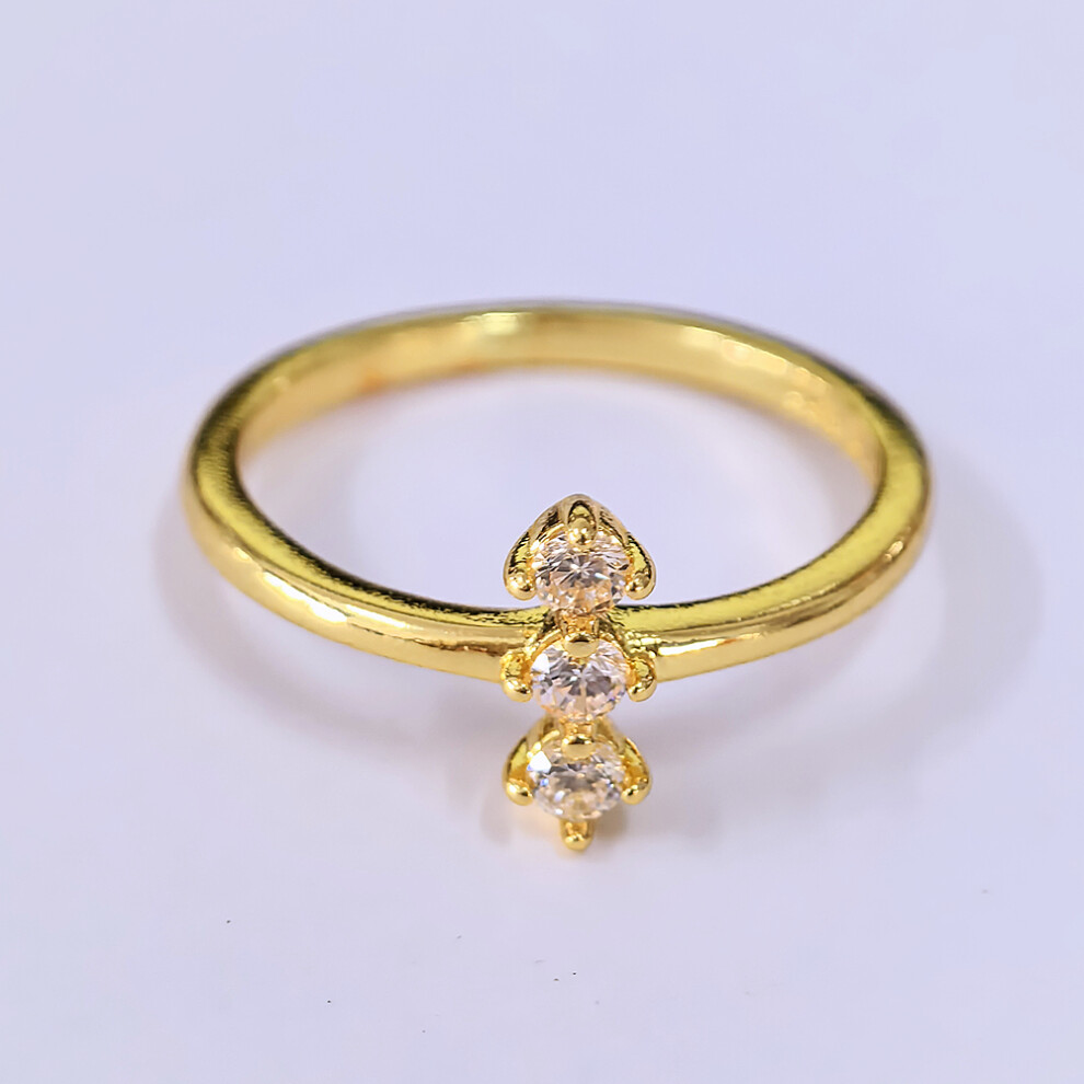 Pandora Era Gold Zircon Trio Ring ALE