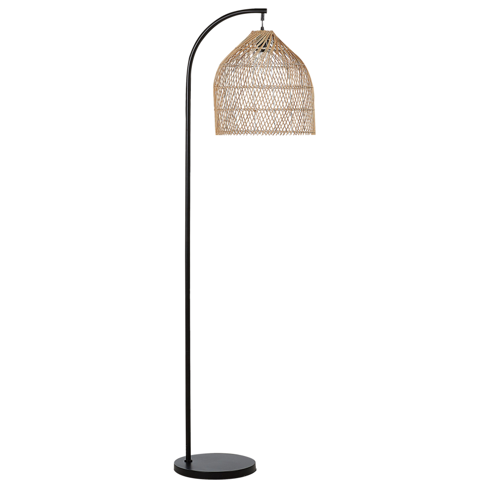 Floor Lamp BERNICA Rattan Natural