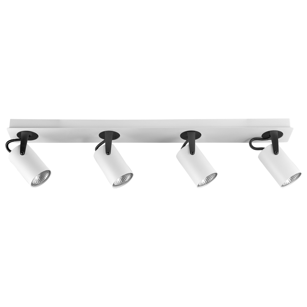 4 Light Spotlight KLIP Adjustable Metal White
