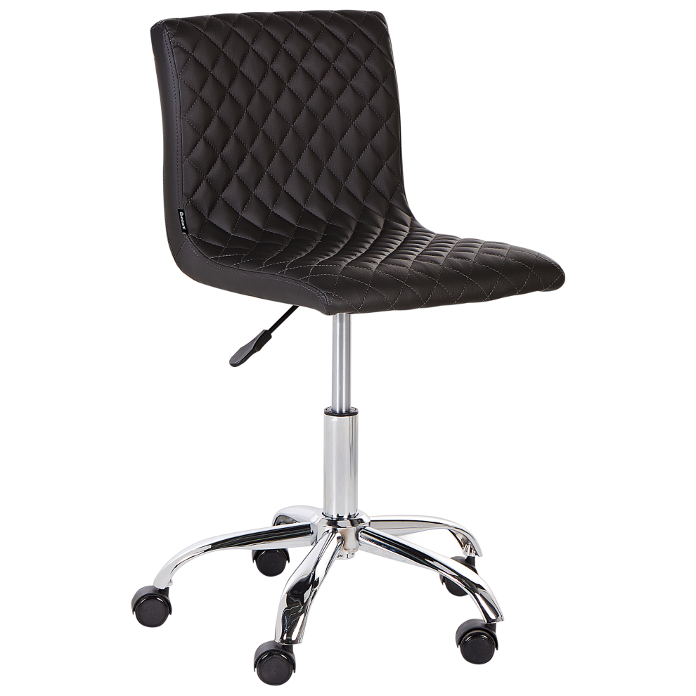 Desk Chair ORLANDO Faux Leather Black