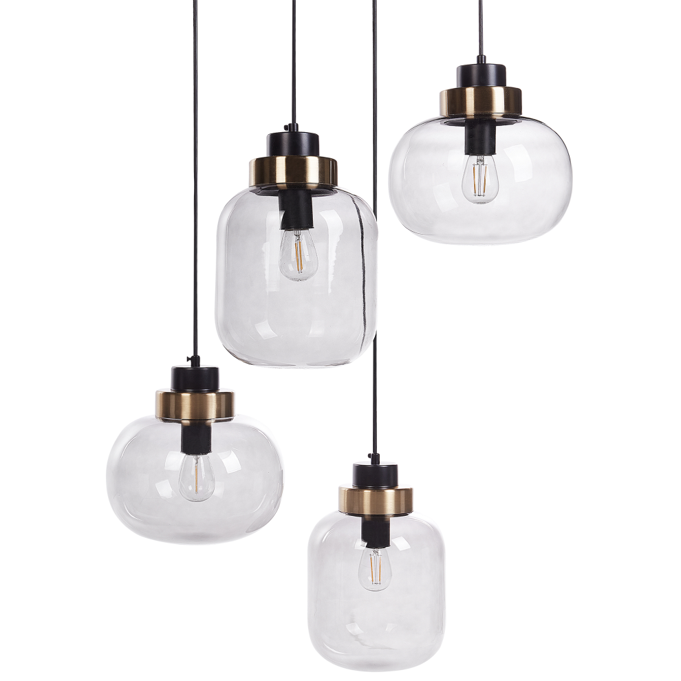 Pendant Lamp ZAYANDE Glass Light Grey