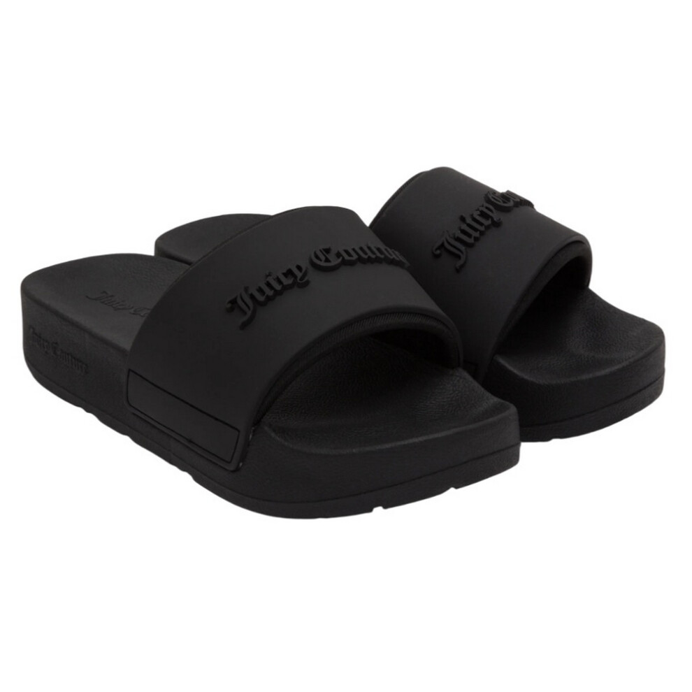(3 UK, Black) Juicy Couture Womens/Ladies Breanna Stacked Sliders