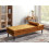 Beliani Velvet Chaise Longue Yellow USSEL 2