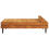 Beliani Velvet Chaise Longue Yellow USSEL 4