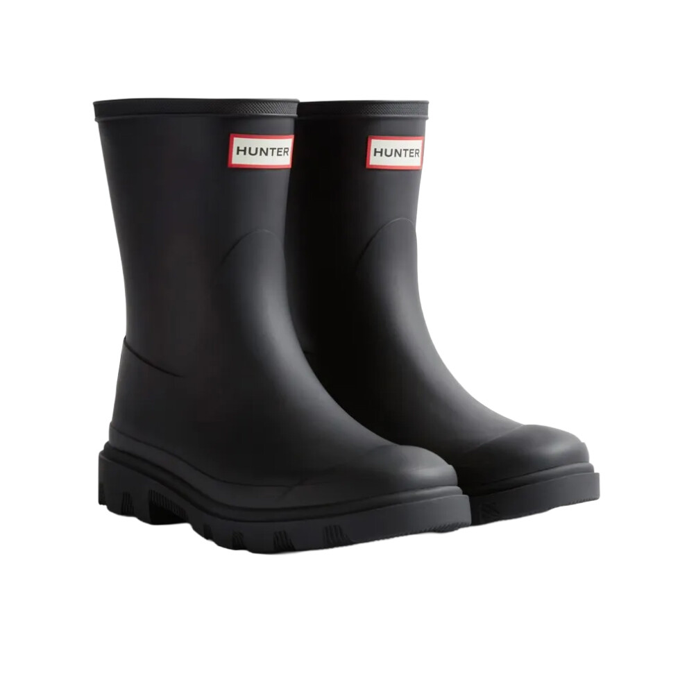 (7 UK, Black) Hunter Mens Downpour Short Wellington Boots
