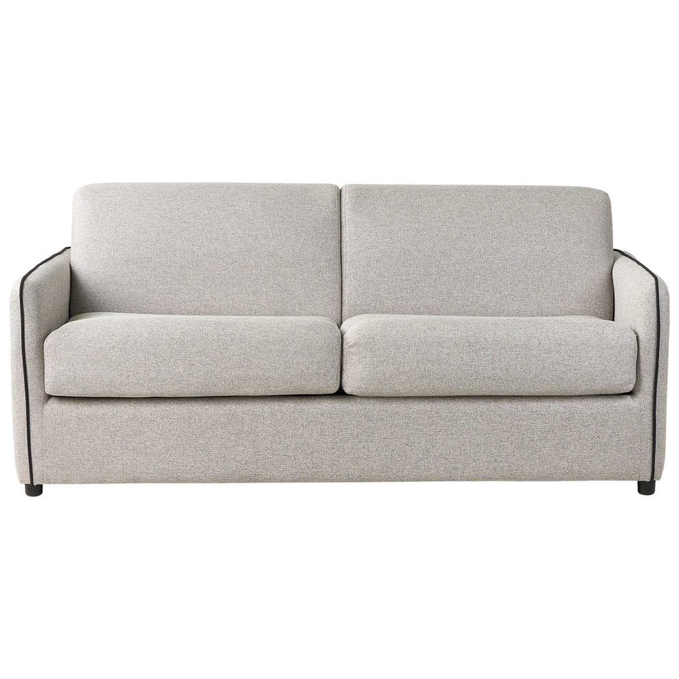 Sofa Bed 2 Seater ISHOJ Fabric Light Grey
