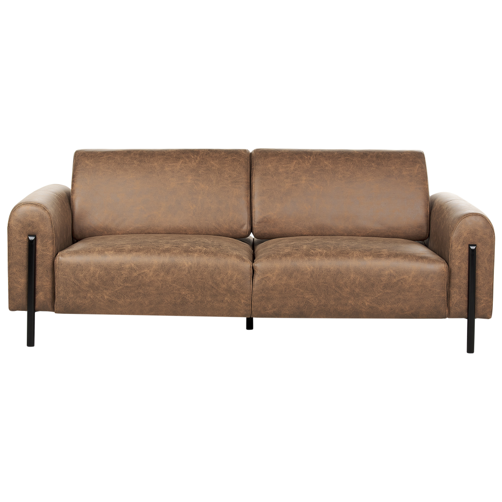 Sofa 3 Seater ASKIM Fabric Brown