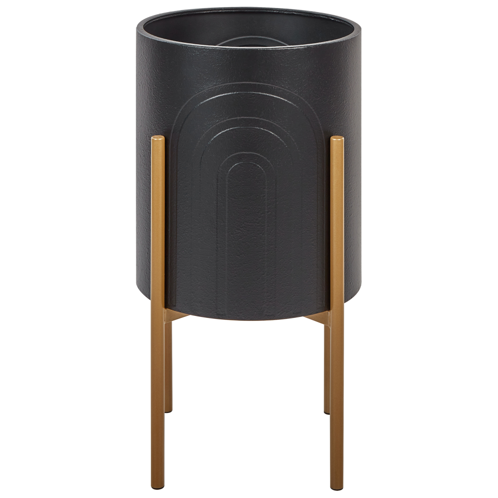 Elevated Plant Pot SEROTINA Metal 32 cm Black