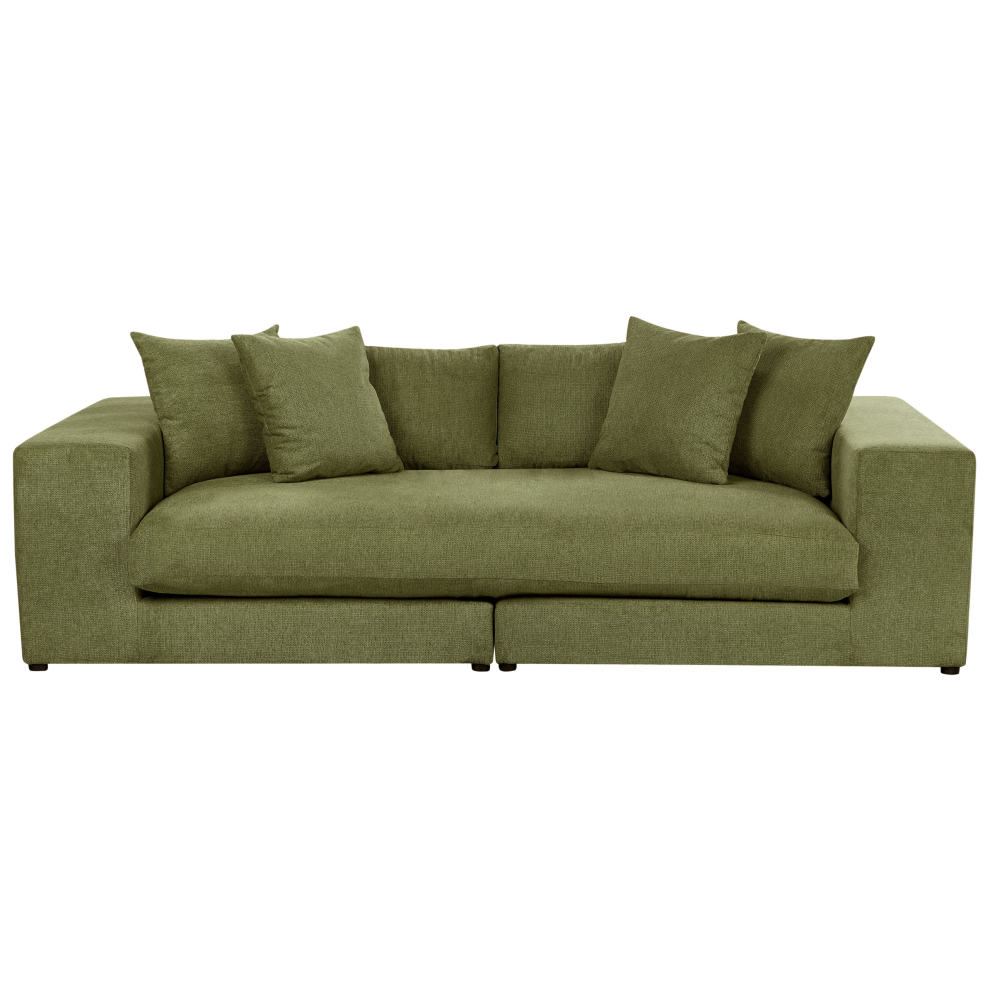 Sofa 3 Seater GLORVIKA Fabric Dark Green