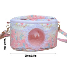 Hamster Transport Carrier Portable Travel Carrier for Hamsters Adjustable Shoulder Strap Anti-Scratch Cage for Chinchilla Bunny