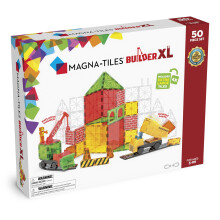 MAGNA-TILES Builder XL 50-delade magnetiska konstruktionsset Det ursprungliga magnetiska byggvarumrket