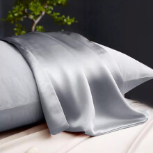 (Silk Pillowcases Pack Of 6, Silver) Anti Allergic Pillowcases Plain Dyed Luxury Stripe & Satin Silk Anti Hair Fall & Anti Wrinkle Pack Of 2, 4, & 6 Hotel Quality Pillowcases
