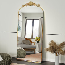 80cm W x 180cm H Vintage Gold Decorative Wall Mirror