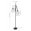 Living And Home Black Modern Industrial Style 3-head Floor Lamp with Irregular Shade 6