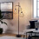 Living And Home Black Modern Industrial Style 3-head Floor Lamp with Irregular Shade 1