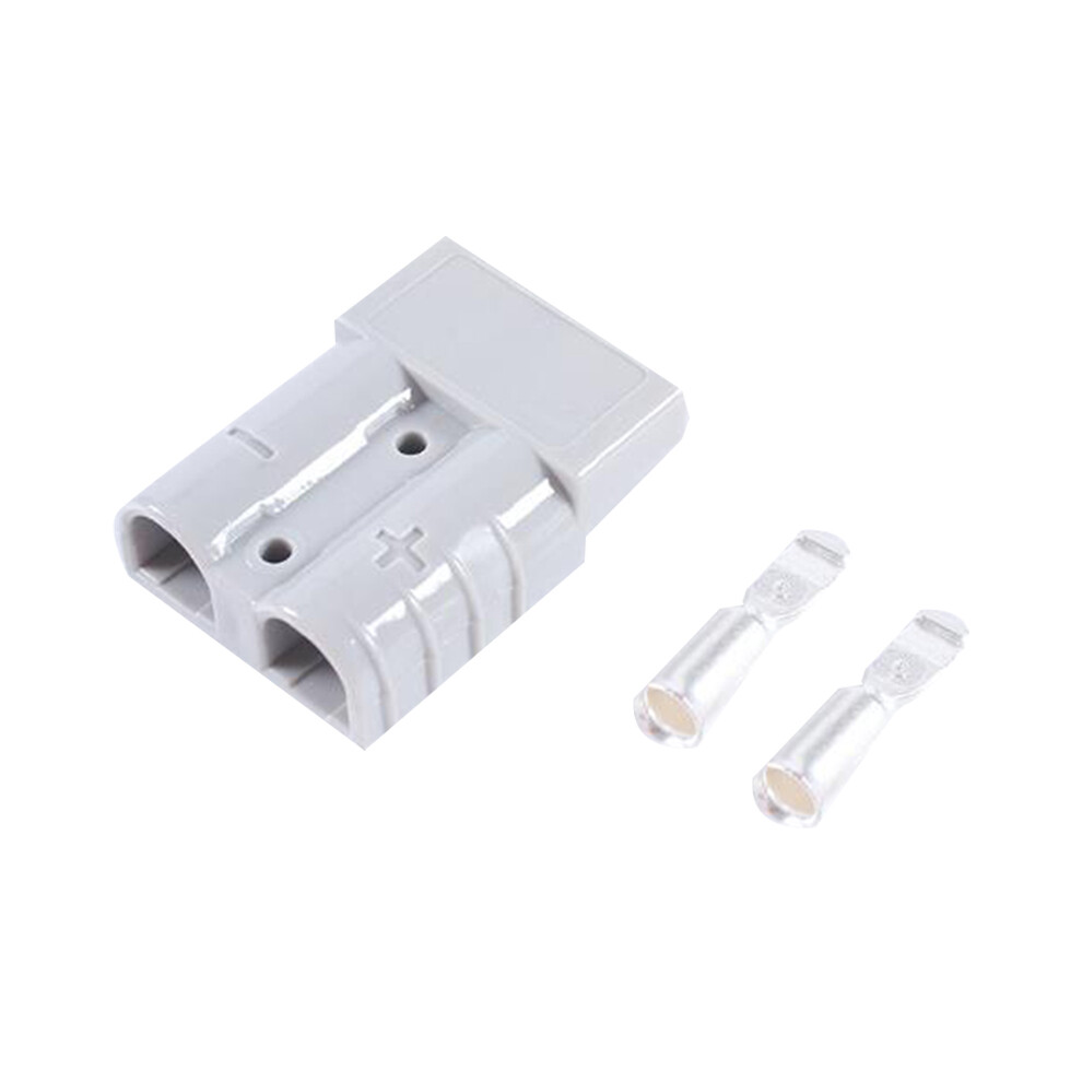 10Pcs For Anderson Plug Connector 50A 600V 6Awg Silver Plated Solid Copper Terminal Power Tools 4851820433709