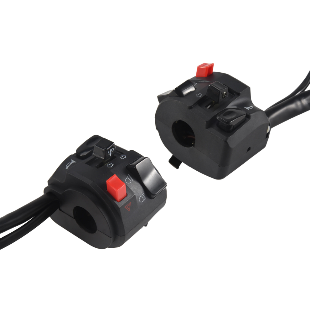 7/8 Inch 22Mm Atv Motorcycle Handlebar Control Switches Left Right For Horn Button Turn Signal Fog Warning Light 4851820434553