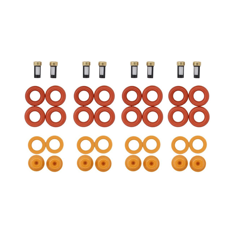 Fuel Injector Repair Kit For V8 5.4L 4.6L, And Mercury - Orings Basket Filter Spacer Cap 4851820441773